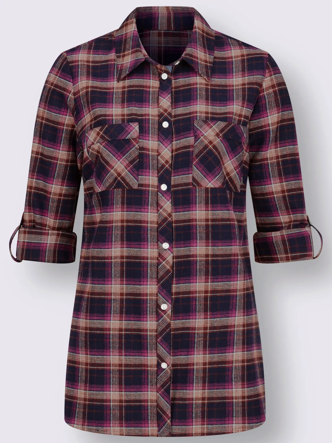 Chemisier en flanelle pur coton