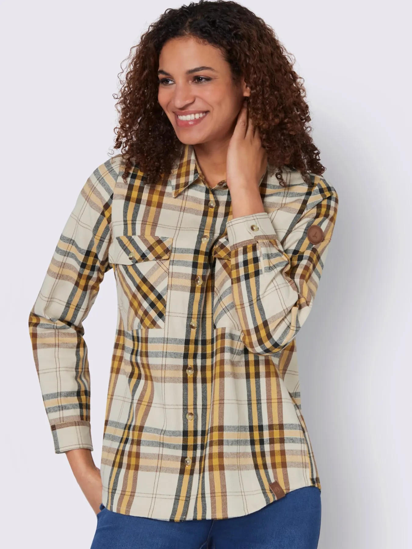 Chemisier en flanelle pur coton