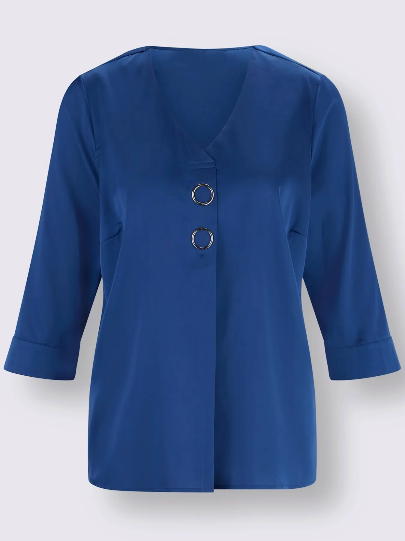 Chemisier en satin détails fantaisie décontractés