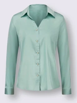 Chemisier en satin imitation satin