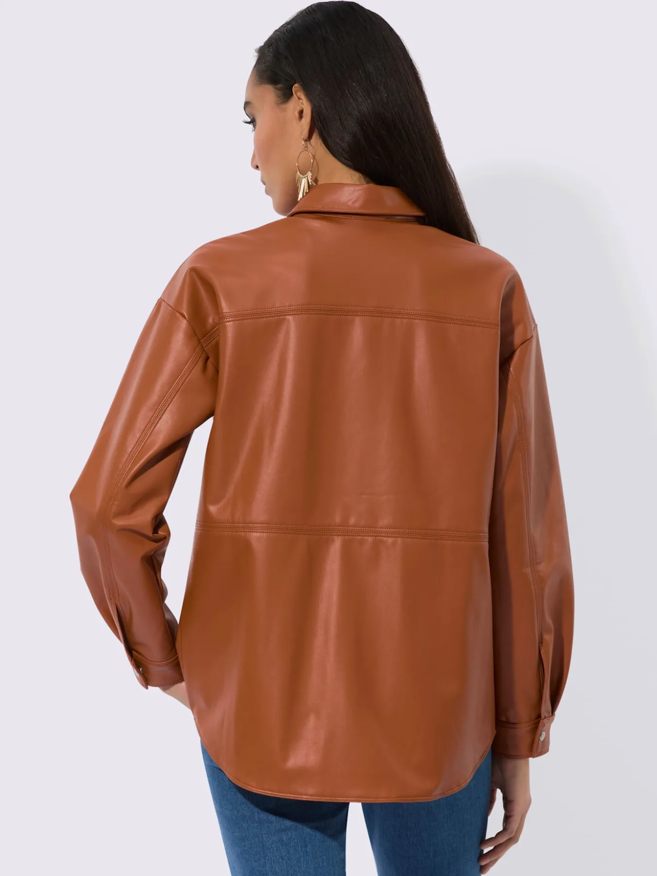 Chemisier imitation cuir souple