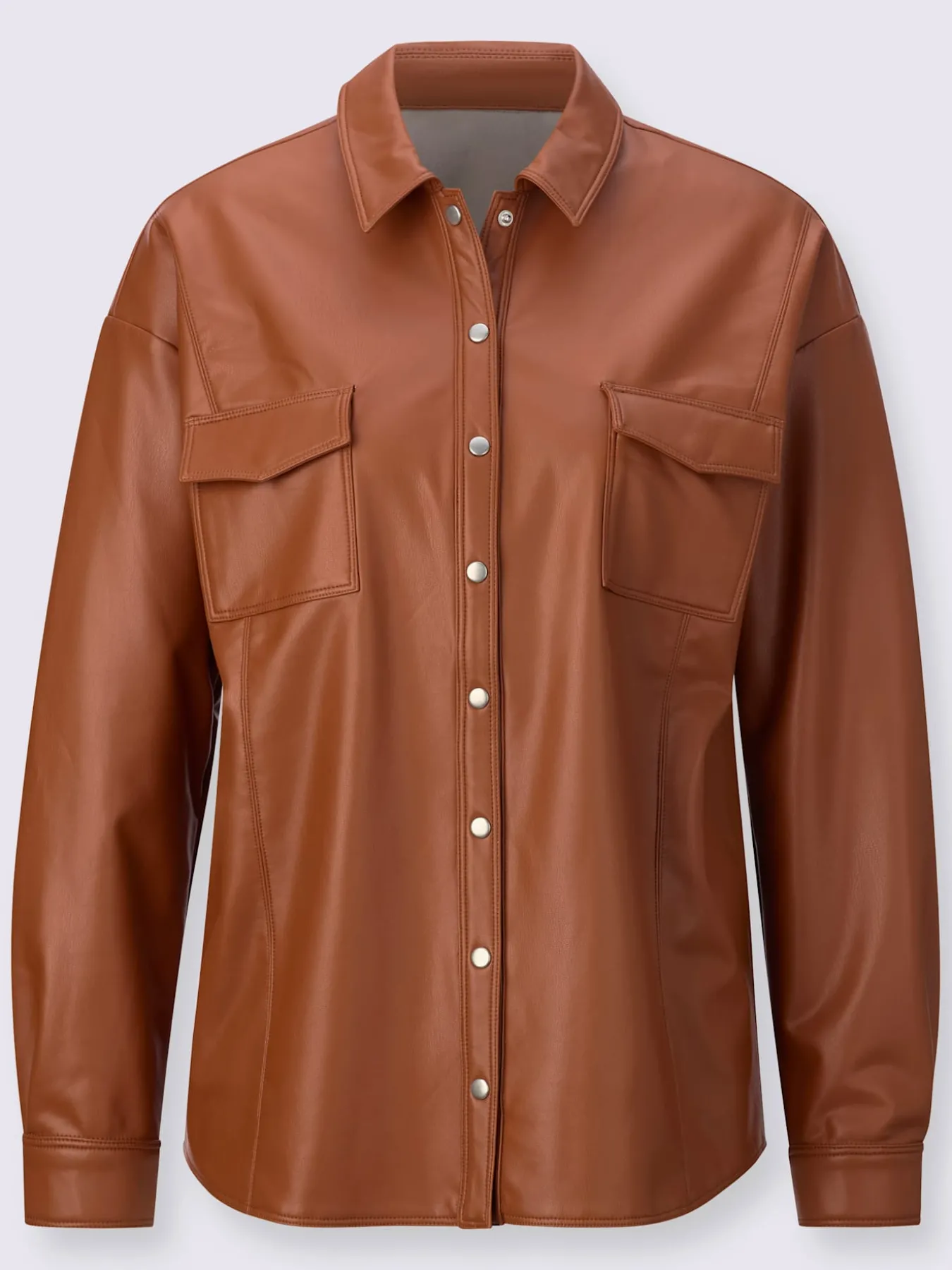 Chemisier imitation cuir souple