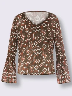 Chemisier imprimé ethnique mode