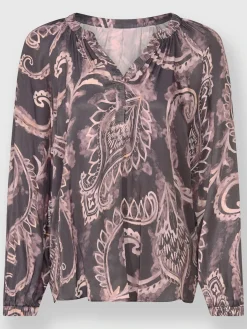 Chemisier imprimé paisley discret