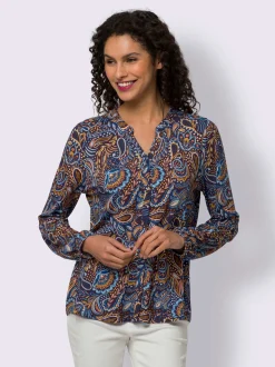 Chemisier motif paisley coloré