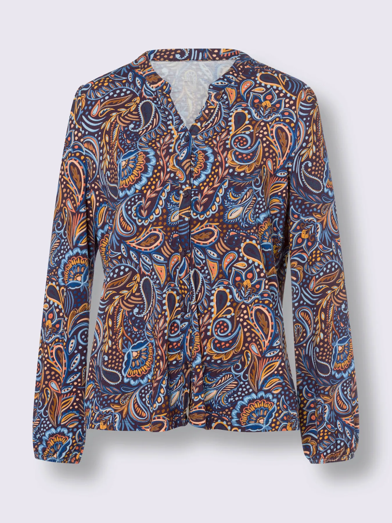 Chemisier motif paisley coloré