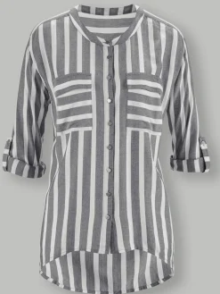 Chemisier rayé pure viscose