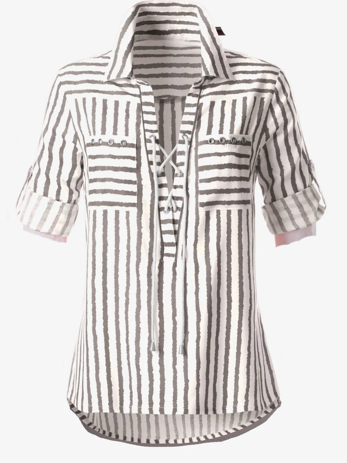 Chemisier rayé pure viscose
