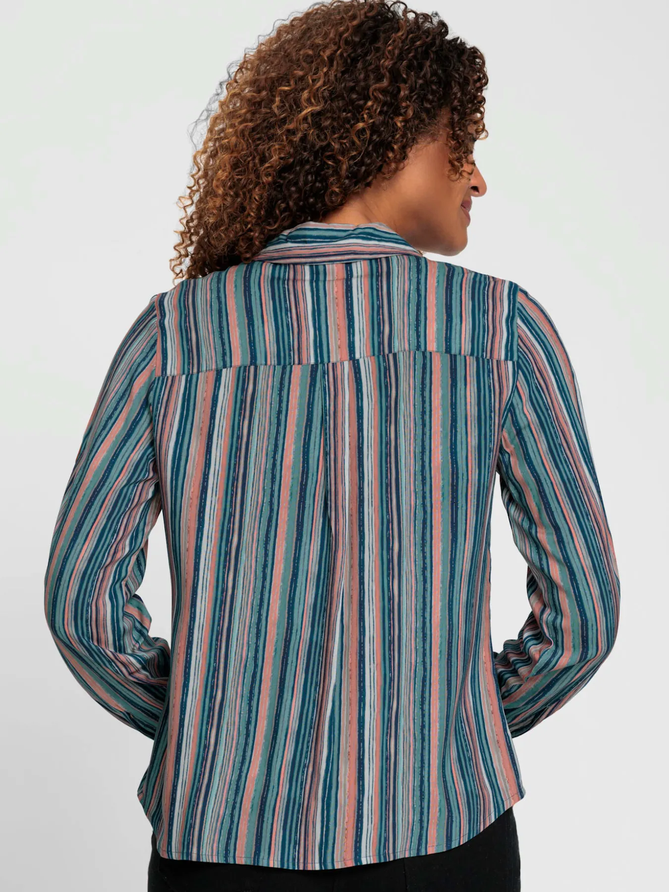 Chemisier rayé viscose (ecovero)