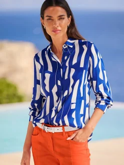 Chemisier superbe motif graphique