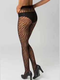 Collants fins collant à motif