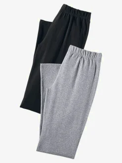 Corsaire lot de 2 pantalons basiques longueur 3/4
