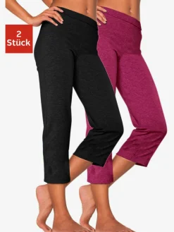 Corsaire lot de 2 pantalons basiques longueur 3/4