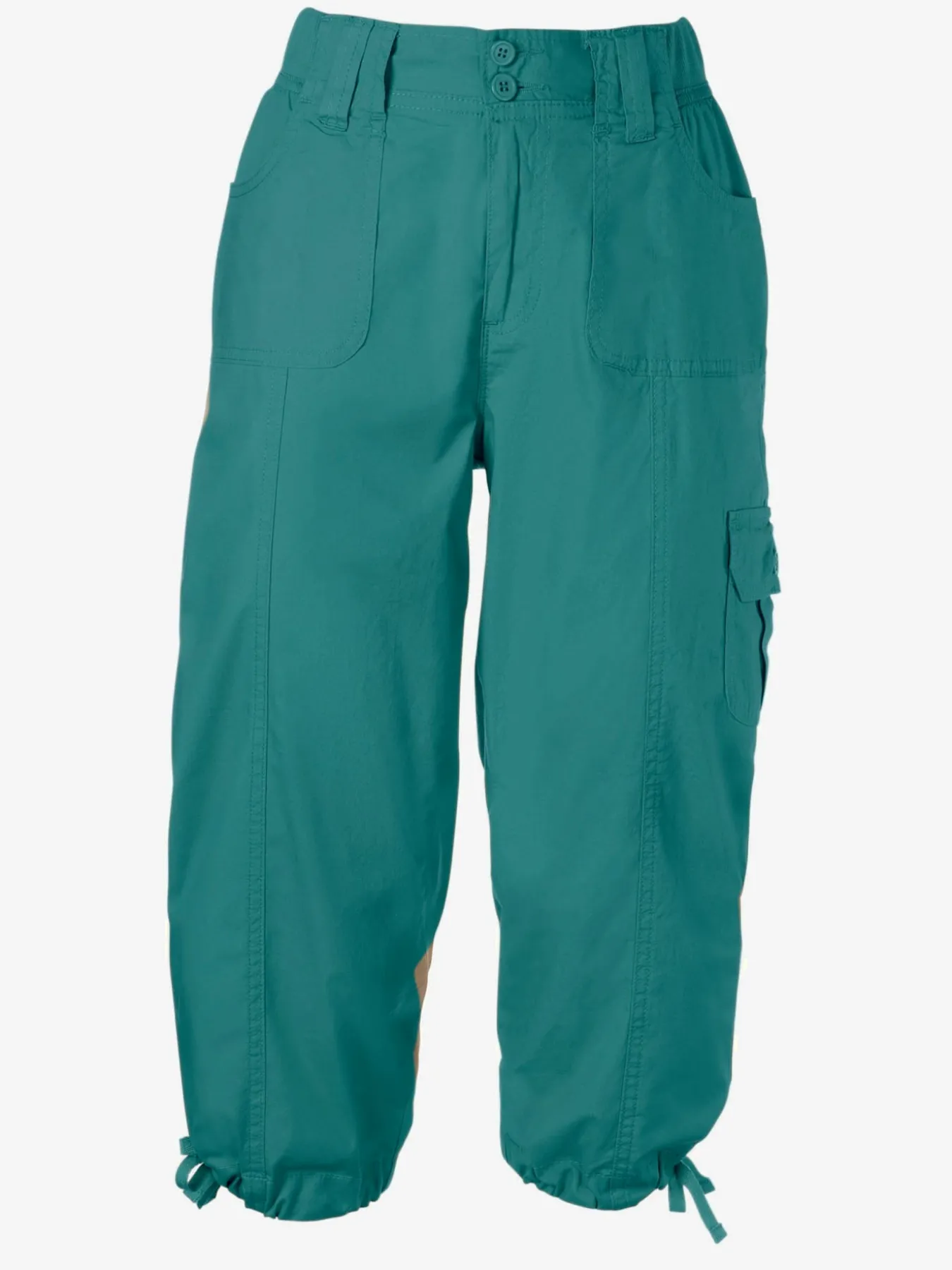 Corsaire sportif ceinture élastique cotelée