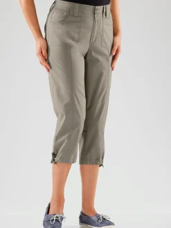 Corsaire sportif ceinture élastique cotelée