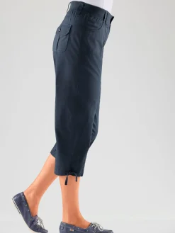 Corsaire sportif ceinture élastique cotelée