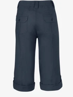 Corsaire sportif ceinture élastique cotelée