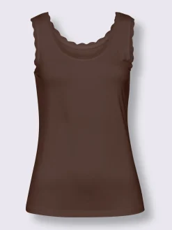 Débardeur détails en dentelle tendance