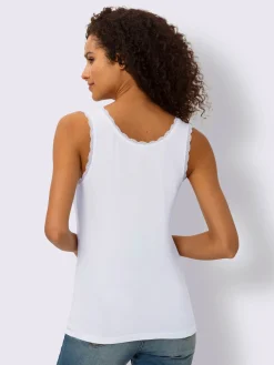 Débardeur détails en dentelle tendance
