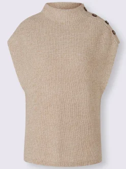 Débardeur en tricot col montant