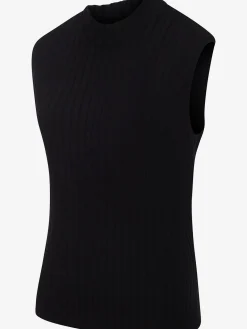 Débardeur en tricot débardeur sans manches en qualité côtelée