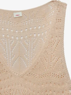 Débardeur en tricot encolure dégagée