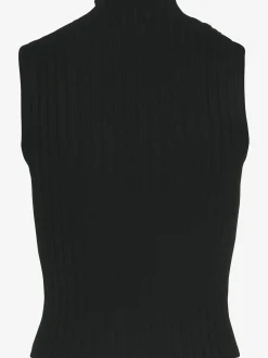 Débardeur en tricot encolure haute