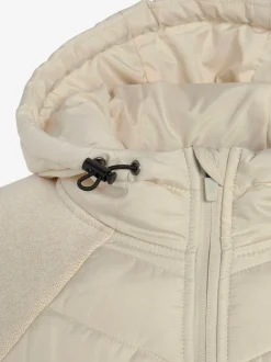 Doudoune manteau matelassé avec tricot polaire doux aux manches