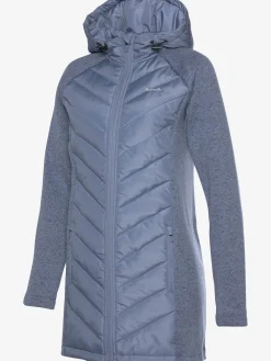 Doudoune manteau matelassé avec tricot polaire doux aux manches