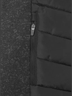 Doudoune veste matelassée en tricot polaire doux aux manches