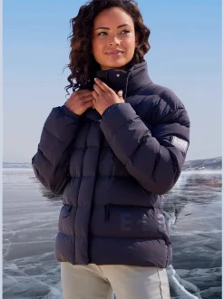 Doudoune veste matelassée doublée avec col réglable