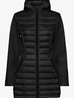 Doudoune veste matelassée avec manches softshell et empiècements