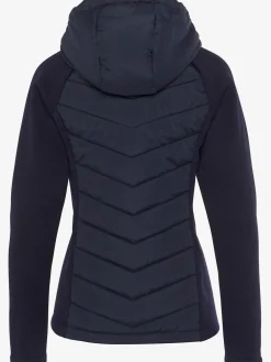 Doudoune veste matelassée en tricot polaire doux aux manches