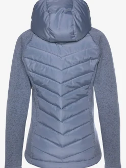 Doudoune veste matelassée en tricot polaire doux aux manches