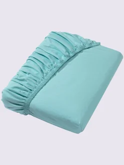 Drap-housse jersey fin maco à repassage superflu