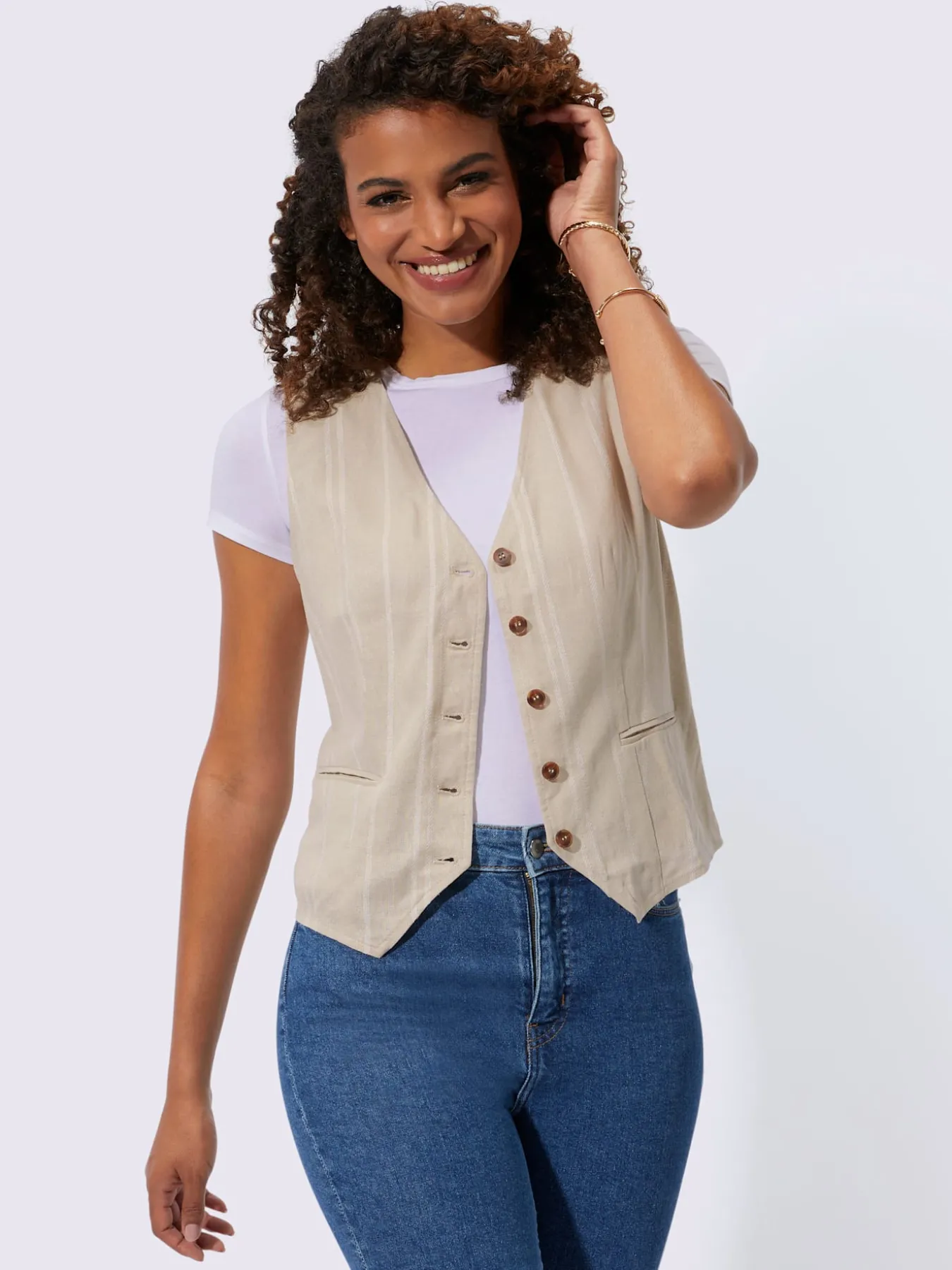 Gilet 20% lin