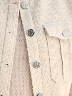 Gilet aspect bouclé élégant