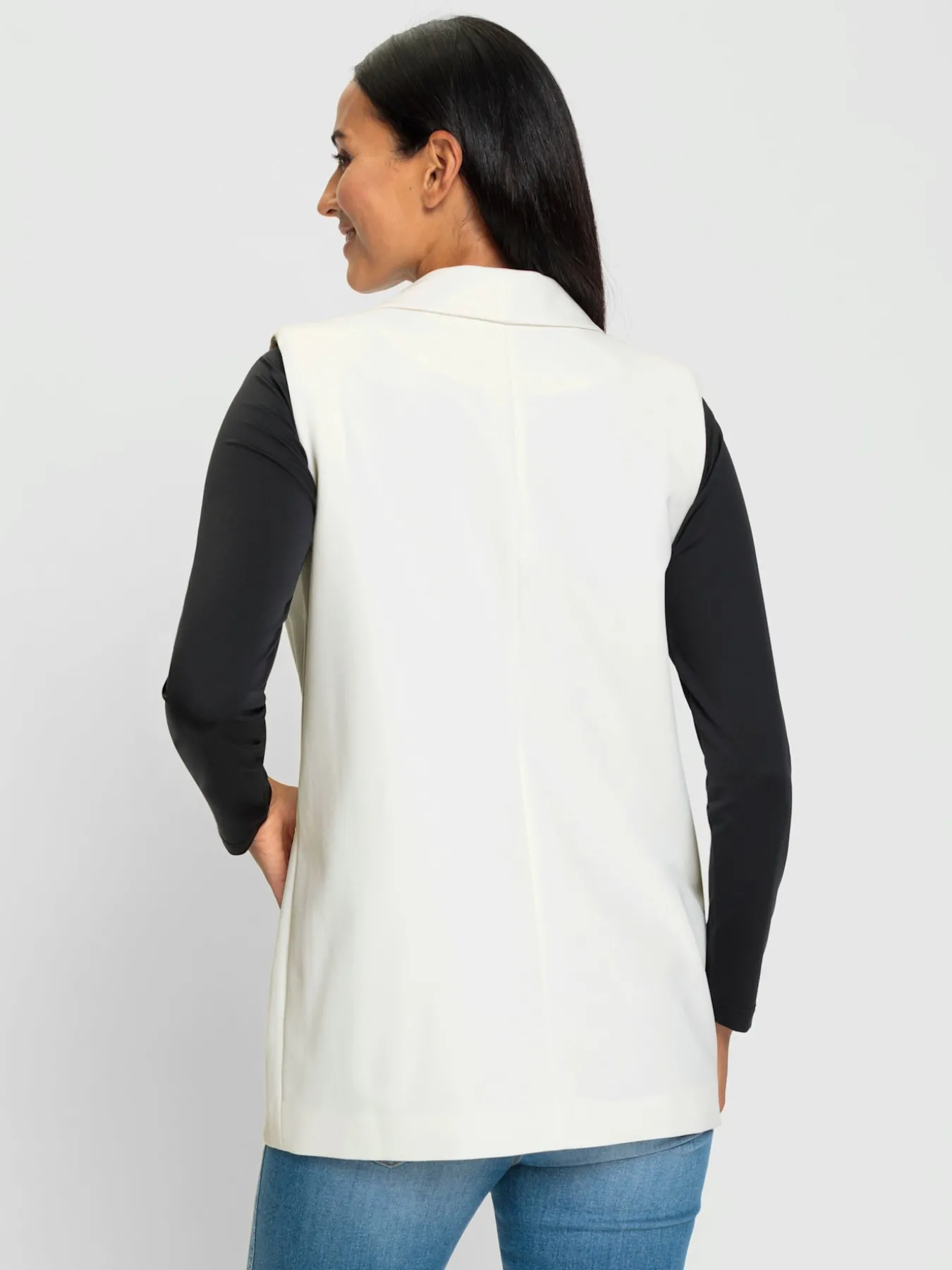 Gilet blazer coupe droite