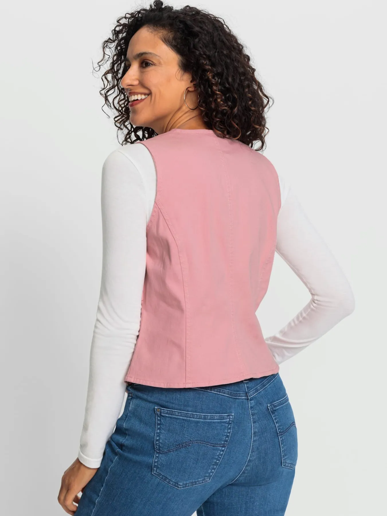 Gilet en jean pourcentage de coton élevé