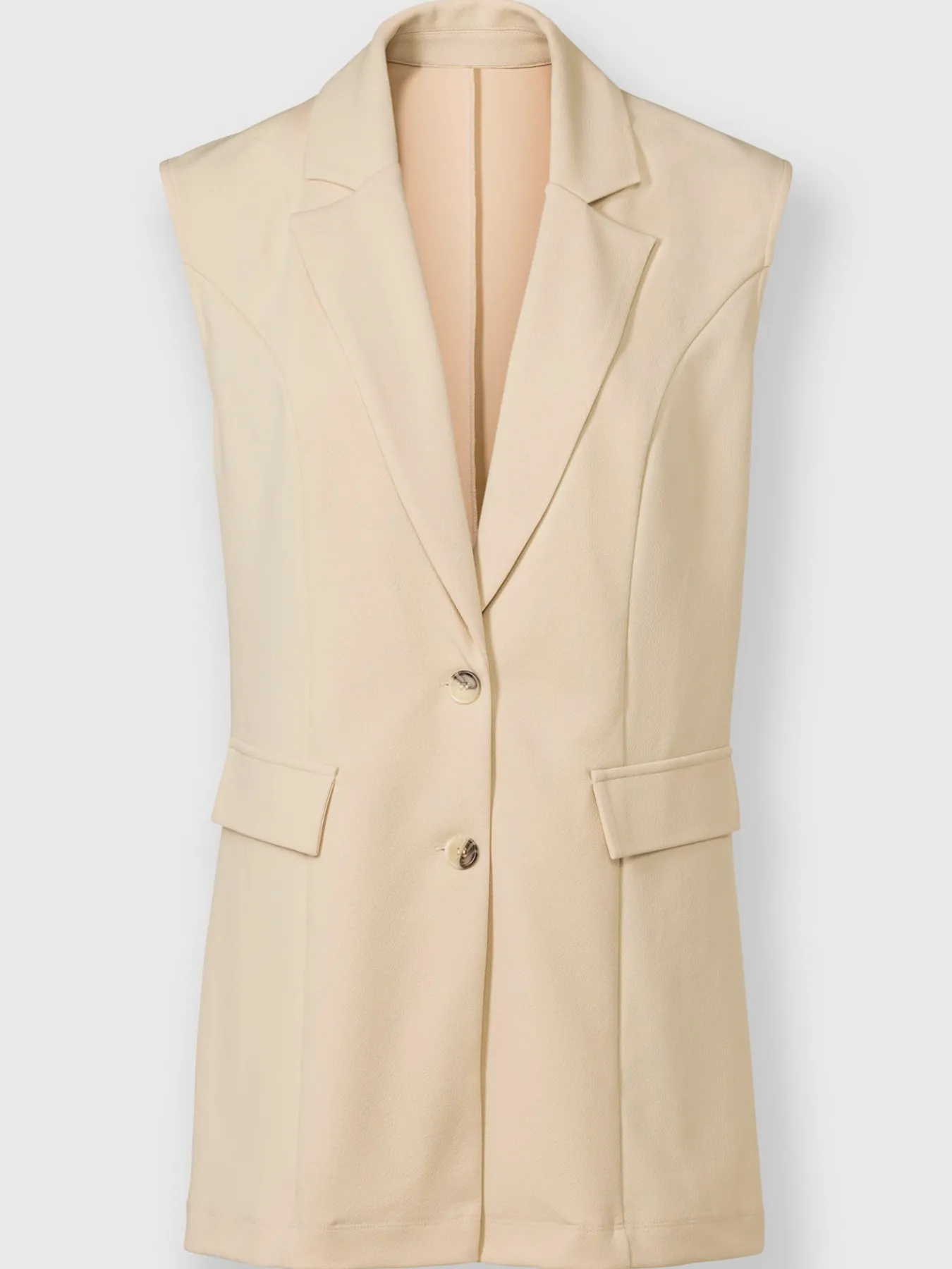 Gilet en jersey crêpe et jersey