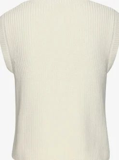 Gilet en tricot boutons fonctionnels dorés
