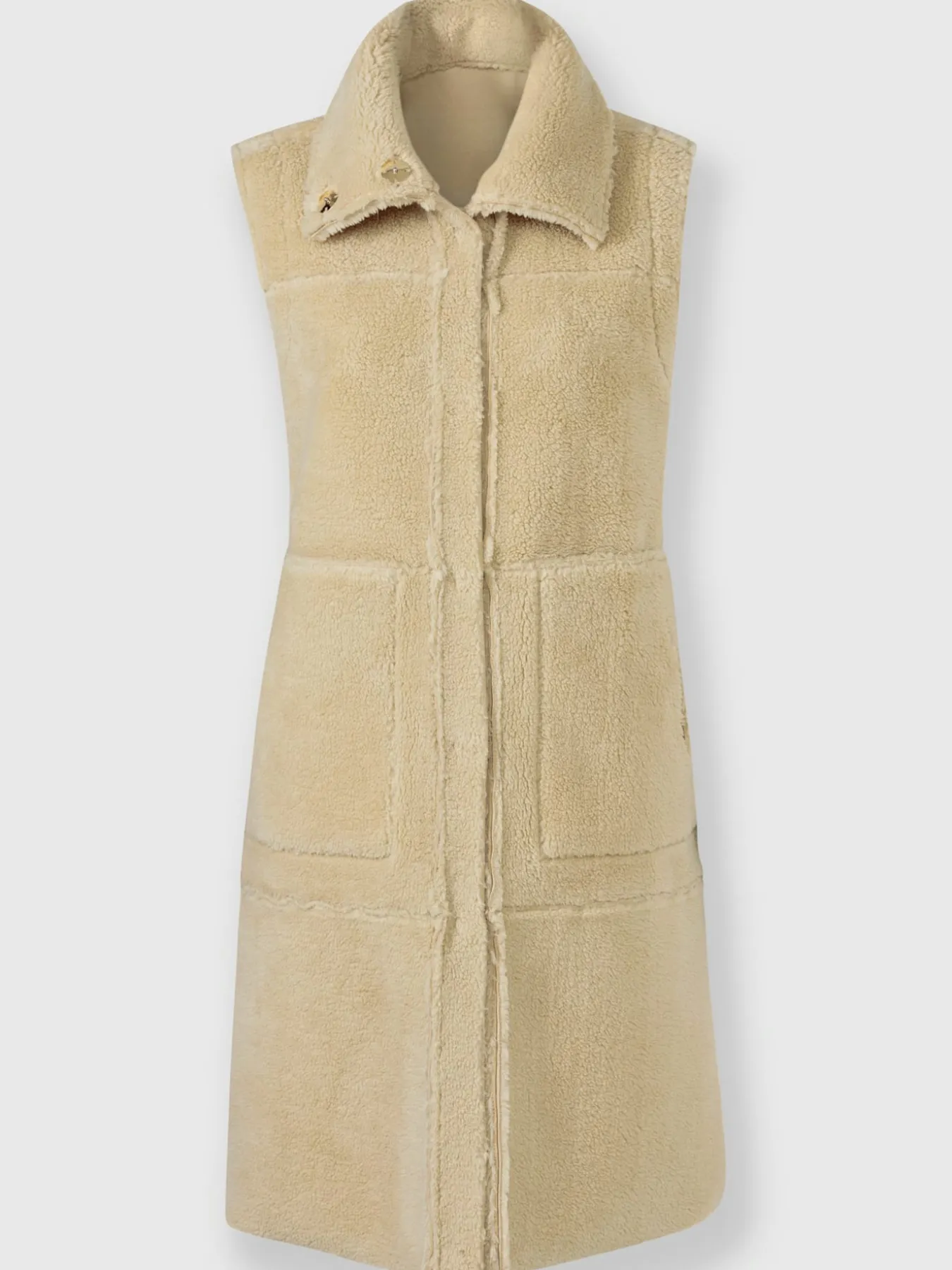 Gilet long modèle réversible