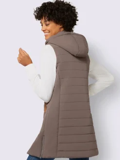 Gilet long qualité matelassée