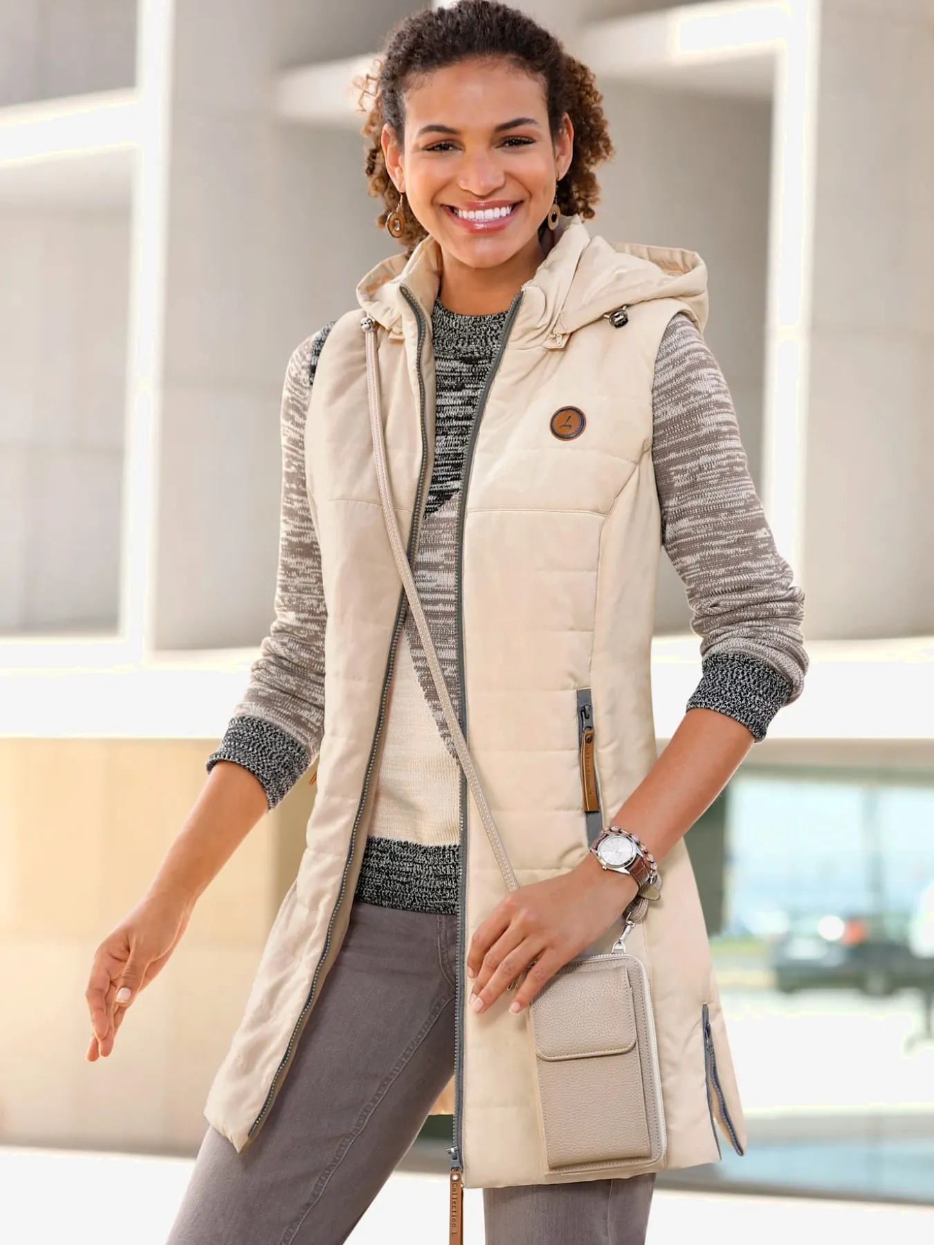 Gilet long qualité matelassée