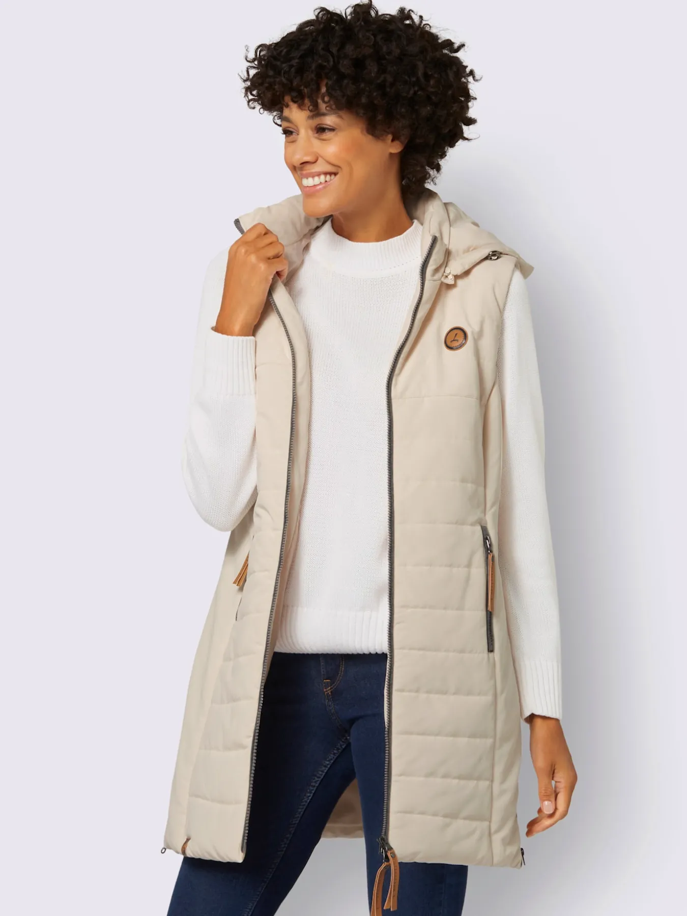 Gilet long qualité matelassée