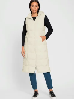 Gilet long zippé double curseur