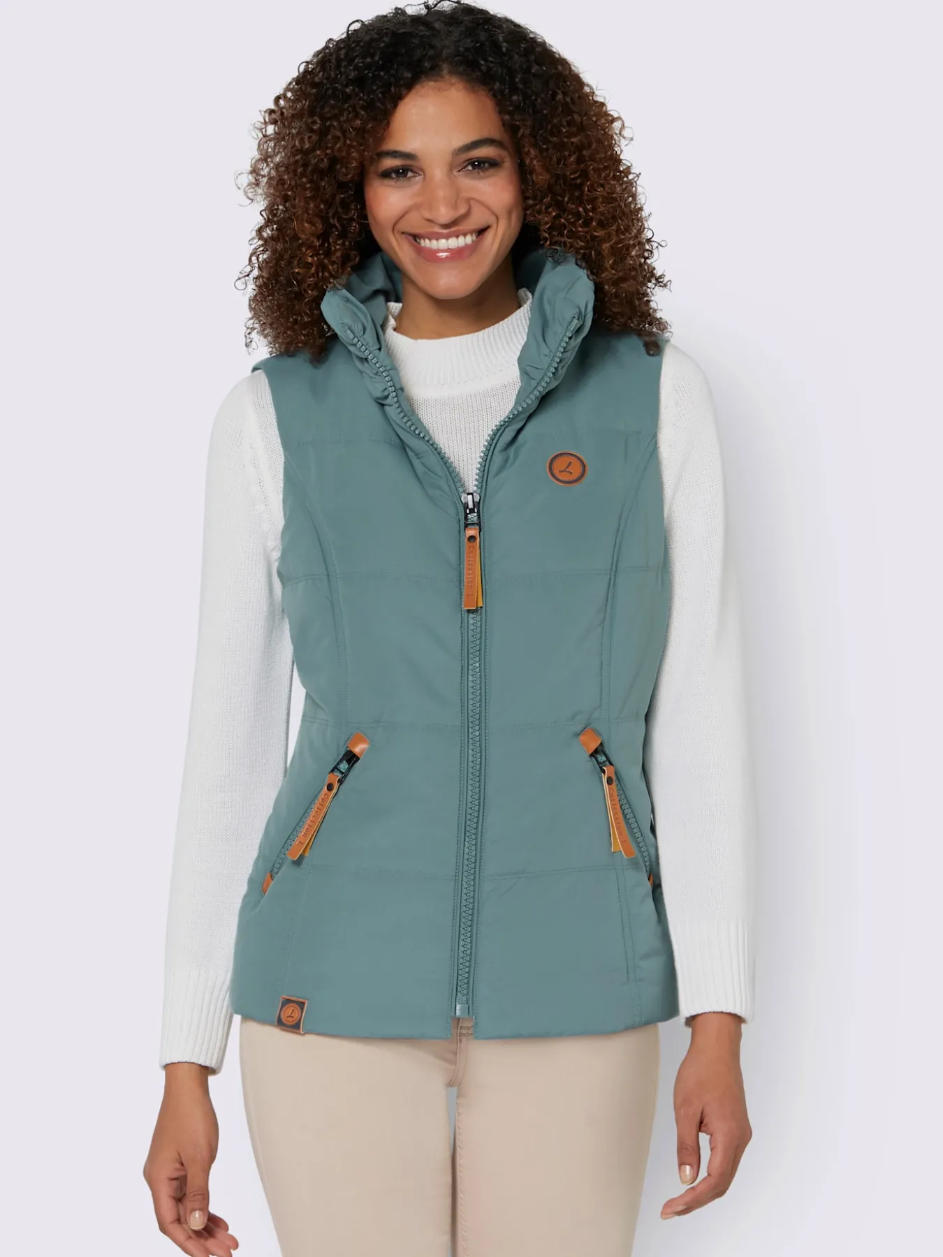 Gilet matelassé joli aspect contrasté