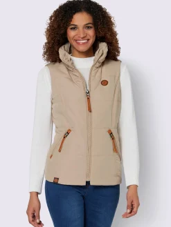 Gilet matelassé joli aspect contrasté