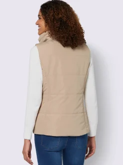 Gilet matelassé joli aspect contrasté