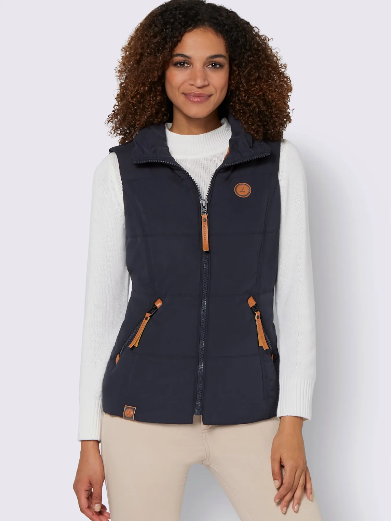 Gilet matelassé joli aspect contrasté